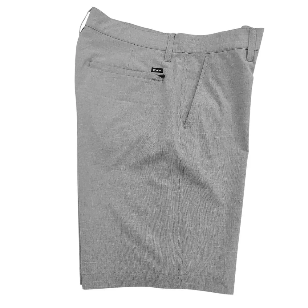 RVCA VA Hybrid Shorts Mens 32 Gray Stretch Lightweight Casual Beach Travel